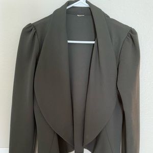 Grey open blazer size small